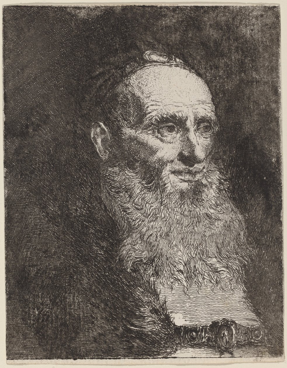 Starzec z brodą autorstwa Giovanni Domenico Tiepolo