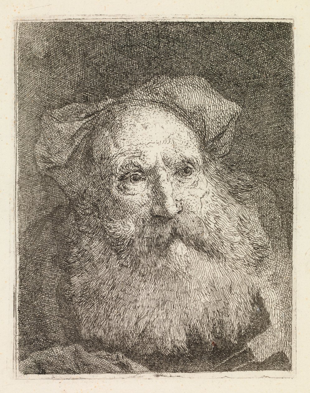 Starzec z brodą autorstwa Giovanni Domenico Tiepolo