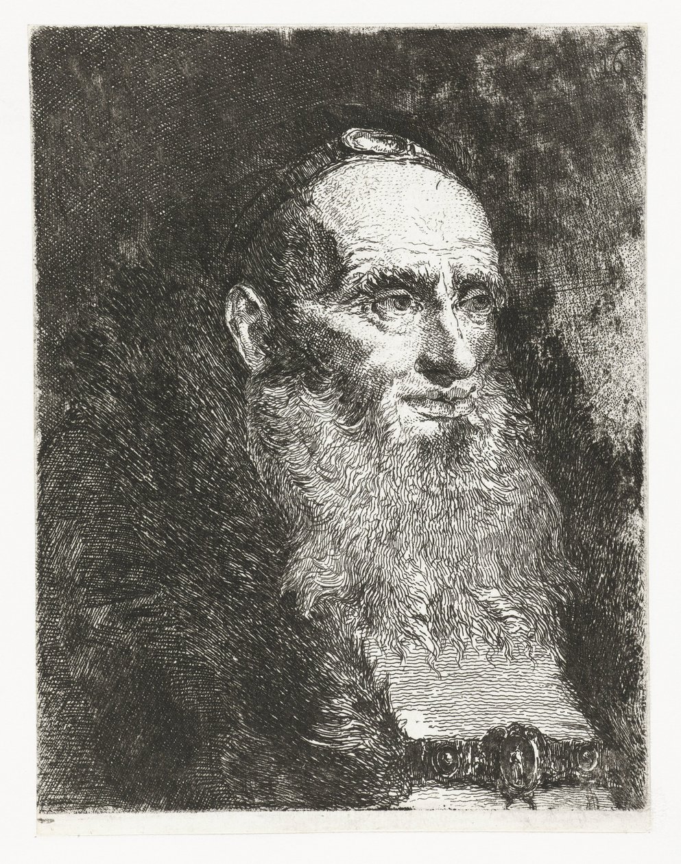 Starzec Kolekcja głów (tytuł serii) Raccolta di Teste (tytuł serii) autorstwa Giovanni Domenico Tiepolo