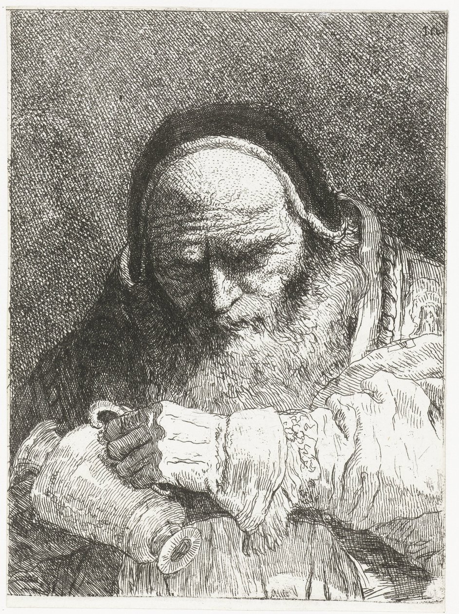 Papież z dzbankiem Kolekcja głów (tytuł serii) Raccolta di Teste (tytuł serii) autorstwa Giovanni Domenico Tiepolo