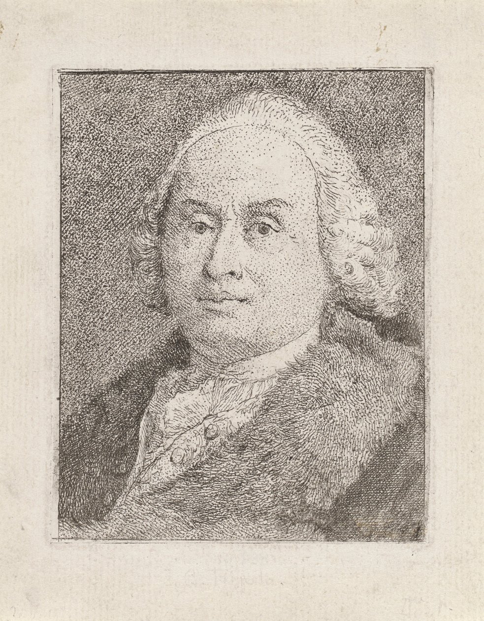 Portret Giambattisty Tiepolo, z Collezione di Teste (Kolekcja Głów) autorstwa Giovanni Domenico Tiepolo