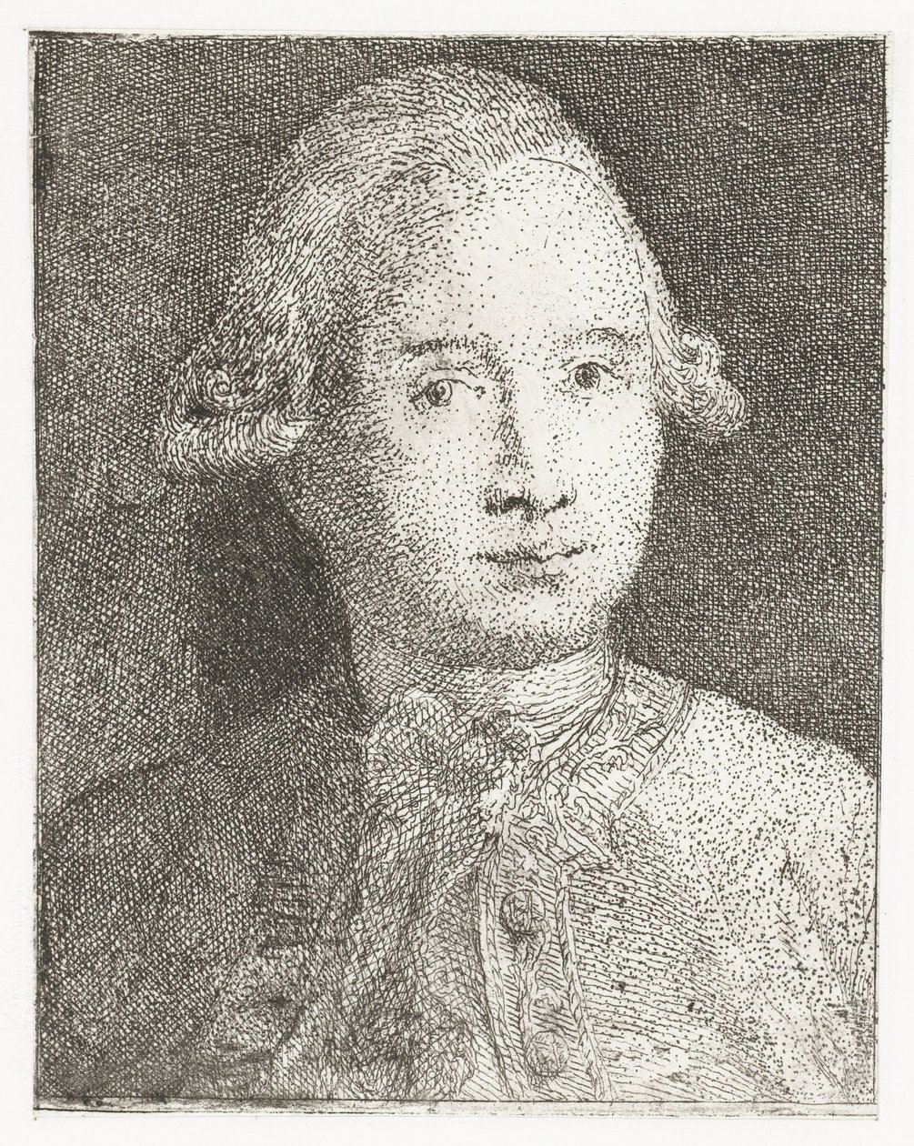 Portret Giovanniego Domenico Tiepolo Kolekcja głów (tytuł serii) Raccolta di Teste (tytuł serii) autorstwa Giovanni Domenico Tiepolo