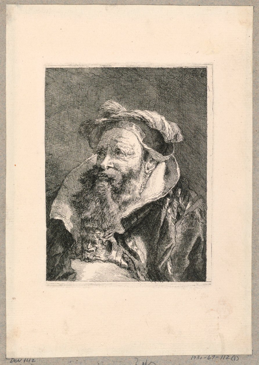 Kolekcja głów autorstwa Giovanni Domenico Tiepolo