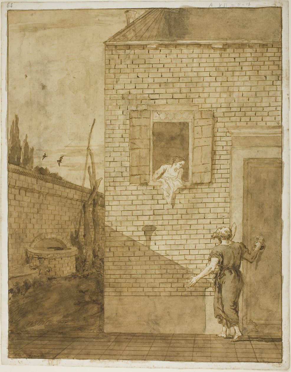 Święty Piotr i Rhoda autorstwa Giovanni Domenico Tiepolo