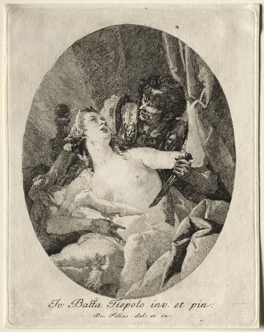Tarquin i Lukrecja autorstwa Giovanni Domenico Tiepolo
