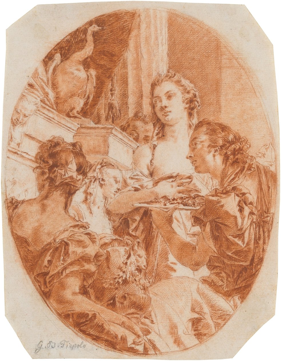 Tarkwiniusz i Lukrecja autorstwa Giovanni Domenico Tiepolo