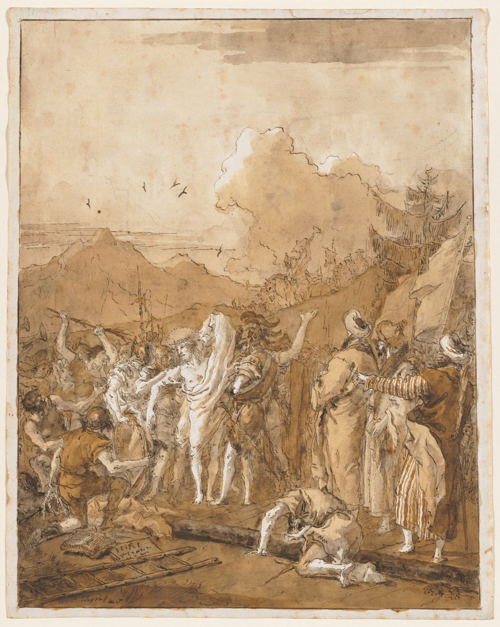 Rozbieranie się Chrystusa autorstwa Giovanni Domenico Tiepolo