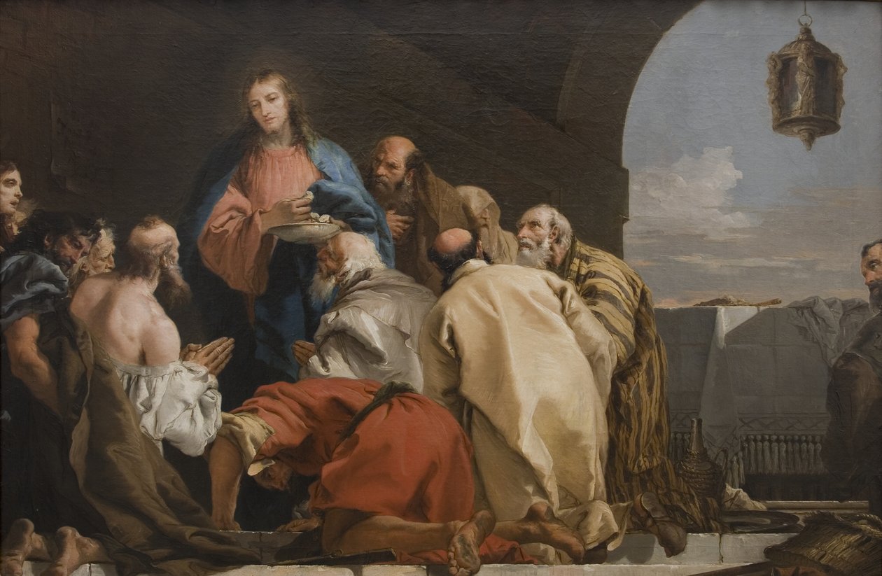 Instytucja Eucharystii autorstwa Giovanni Domenico Tiepolo