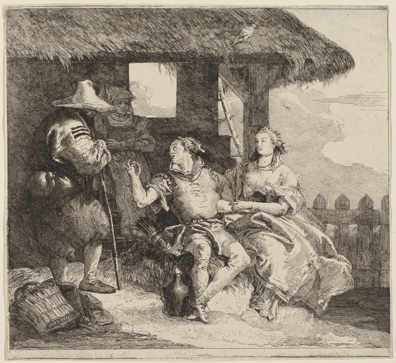 Wesele Angeliki i Medoro autorstwa Giovanni Domenico Tiepolo