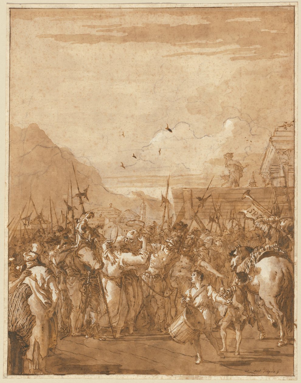 Pożegnanie świętych Piotra i Pawła autorstwa Giovanni Domenico Tiepolo