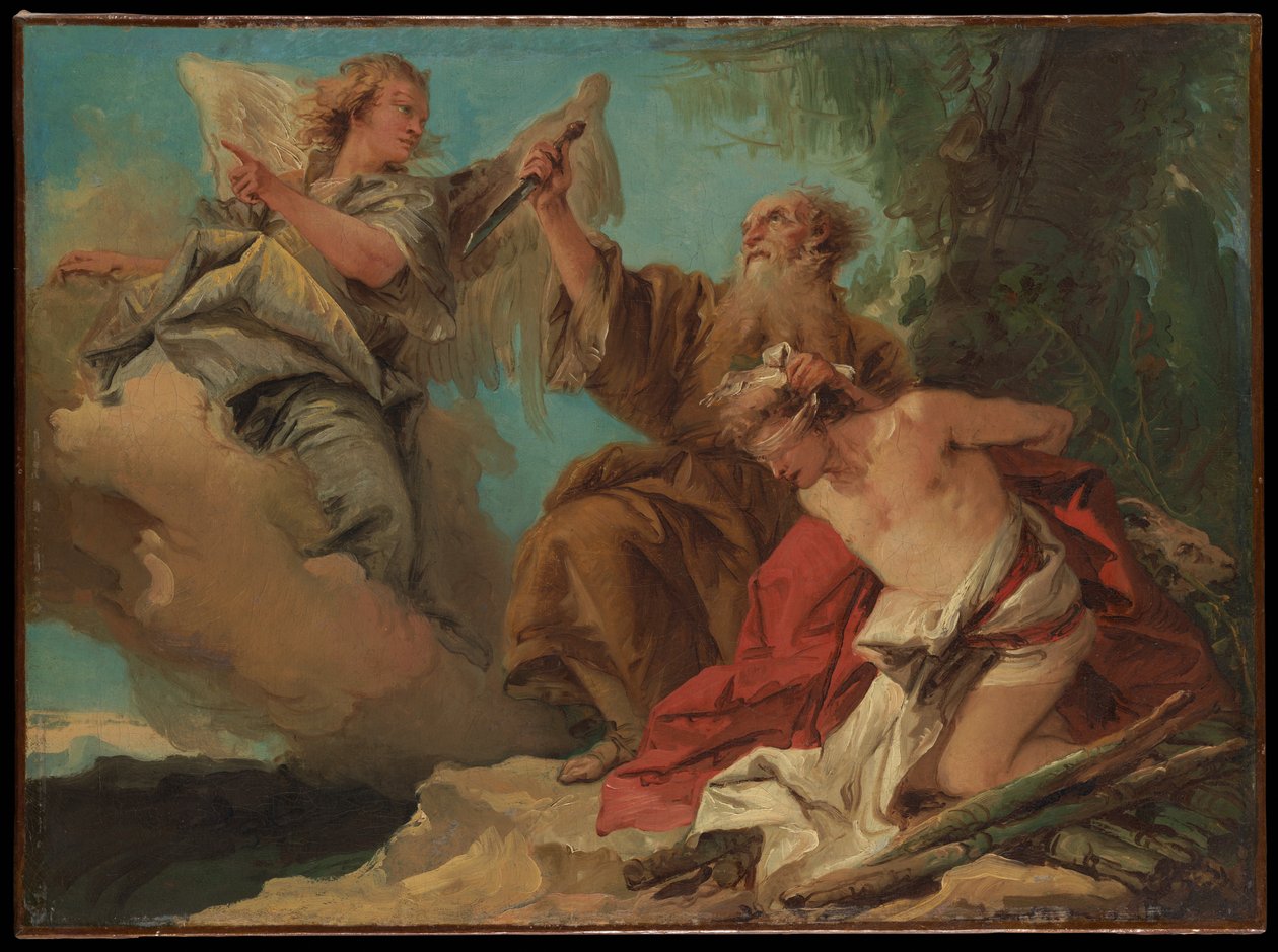Ofiarowanie Izaaka autorstwa Giovanni Domenico Tiepolo
