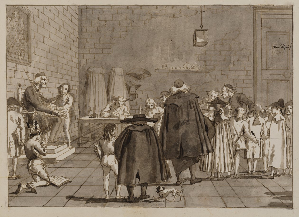 Szkoła autorstwa Giovanni Domenico Tiepolo