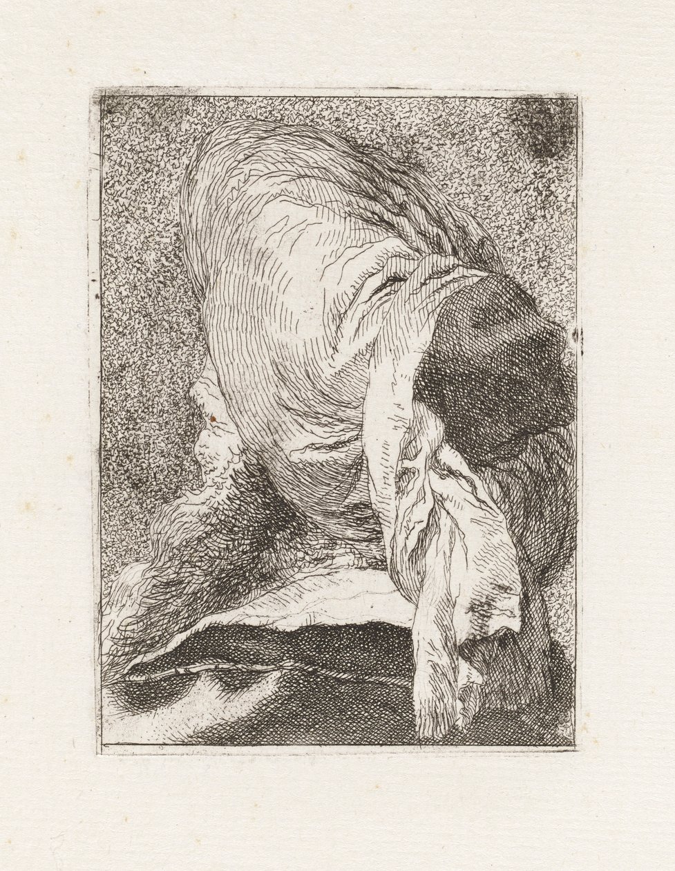Turk widziany z tyłu, z Raccolta di Teste (Kolekcja Głów) autorstwa Giovanni Domenico Tiepolo