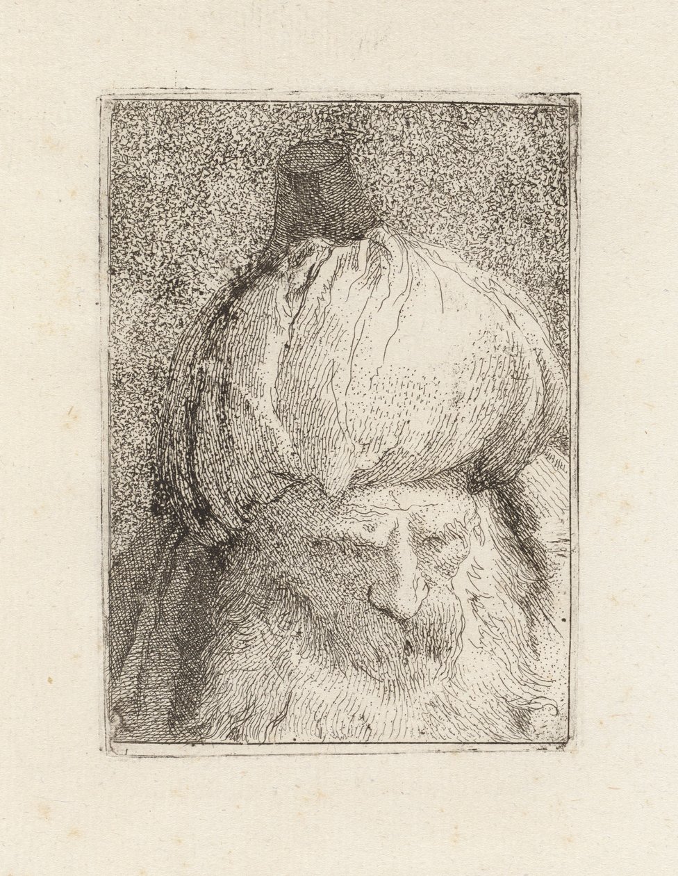 Turczyn ukazany z przodu, z cyklu Raccolta di Teste (Kolekcja głów) autorstwa Giovanni Domenico Tiepolo