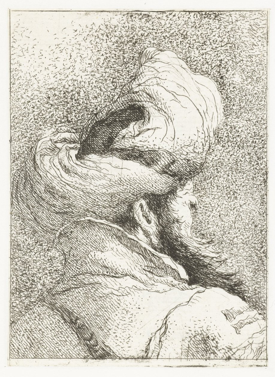 Turk z turbanem autorstwa Giovanni Domenico Tiepolo