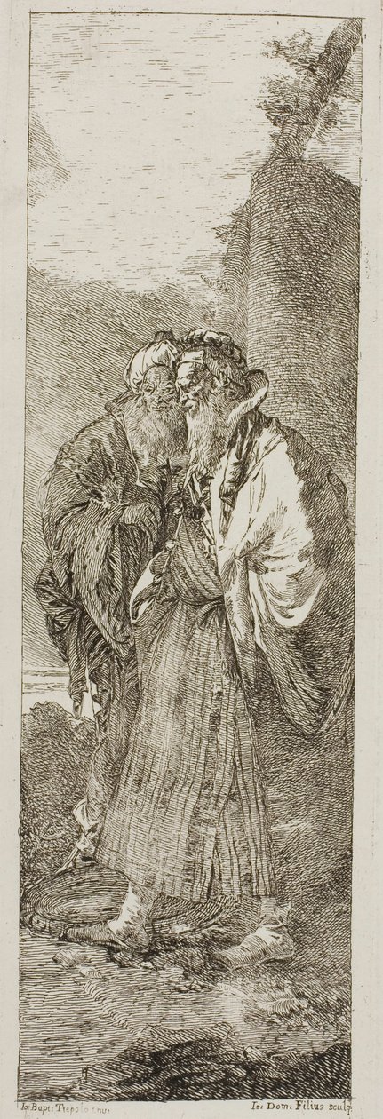 Dwóch Starców autorstwa Giovanni Domenico Tiepolo