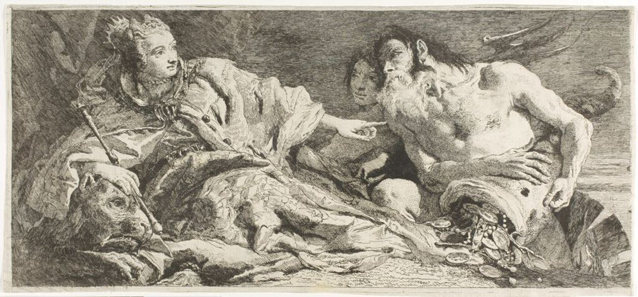 Wenecja odbierająca hołd Neptuna autorstwa Giovanni Domenico Tiepolo