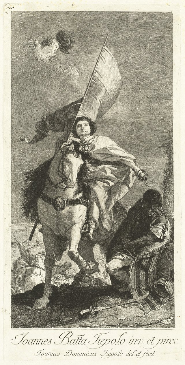 Św. Jakub z Composteli autorstwa Giovanni Domenico Tiepolo after Giovanni Battista Tiepolo