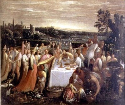 Uczta na brzegu jeziora, 1610-12 autorstwa Giovanni Donducci