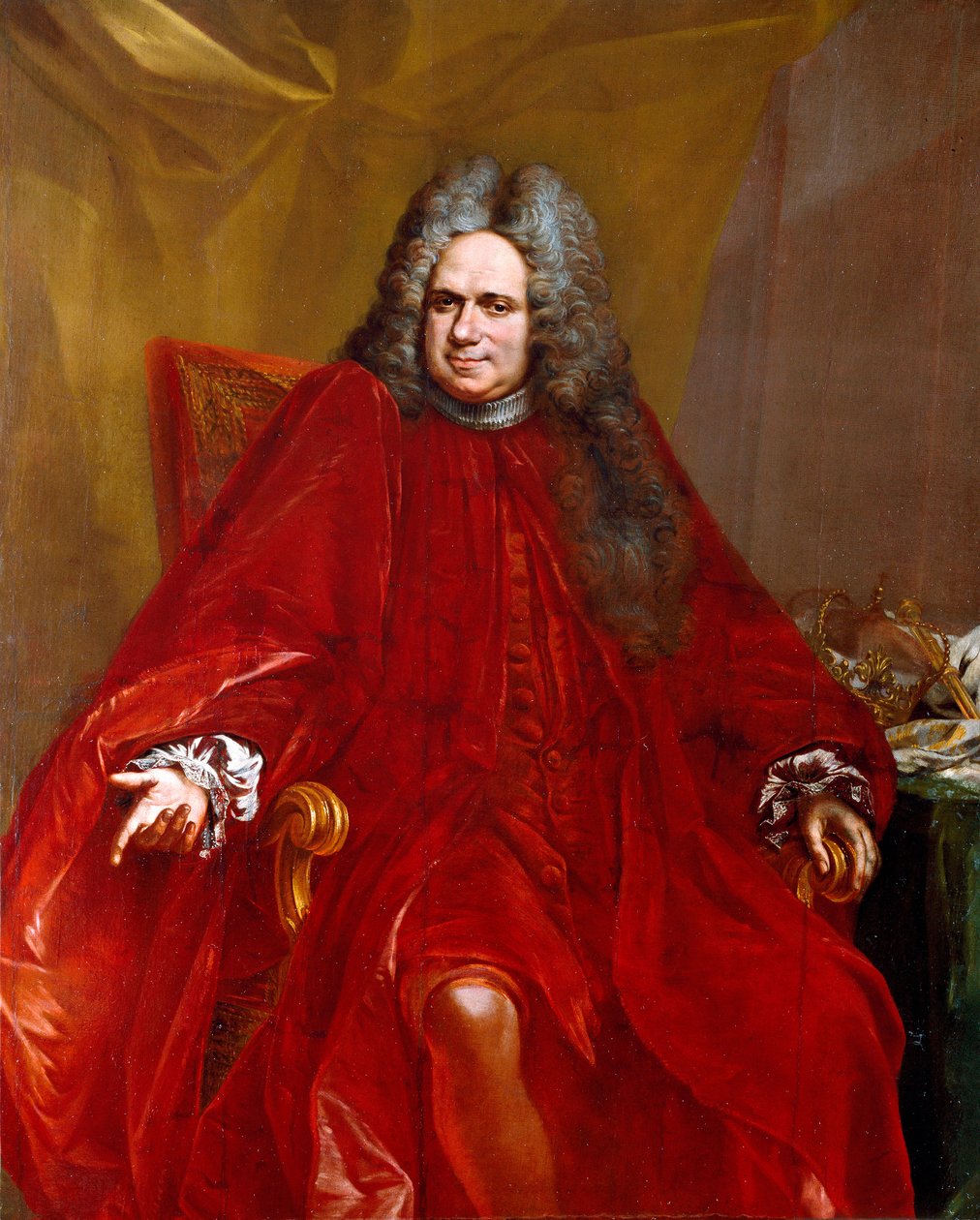 Portret Benedetto Viale (ok. 1660-1749) doży Republiki Genowej od 1717 do 1719 Obraz Giovanniego Enrico Vaymera (1665-1738) 1717-1719 Wym. 154x125 cm Sestri Levante, Galleria Rizzi autorstwa Giovanni Enrico Vaymer