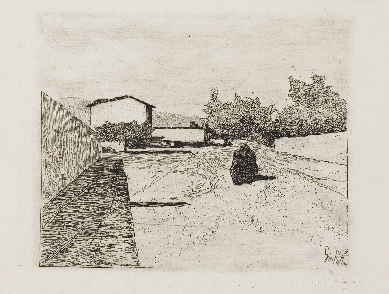 Ulica autorstwa Giovanni Fattori