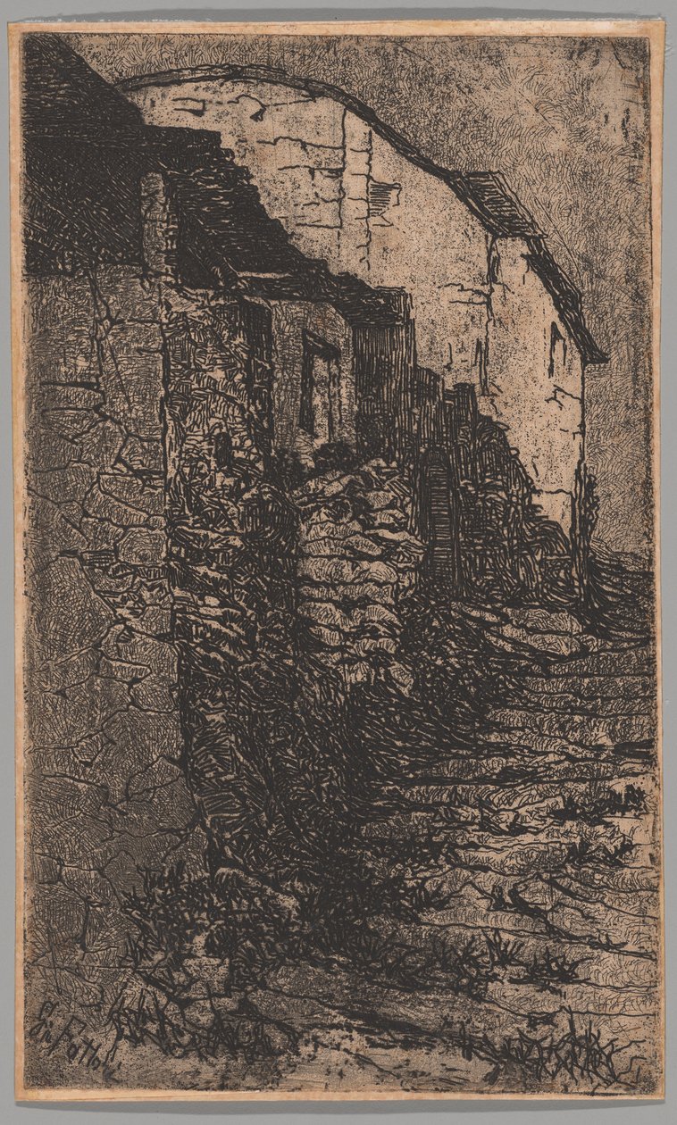 Bauco, w pobliżu Rzymu autorstwa Giovanni Fattori