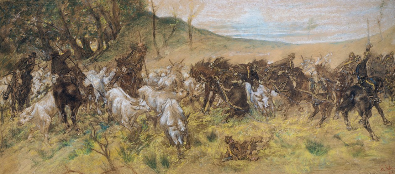 Śmiertelne spotkanie autorstwa Giovanni Fattori