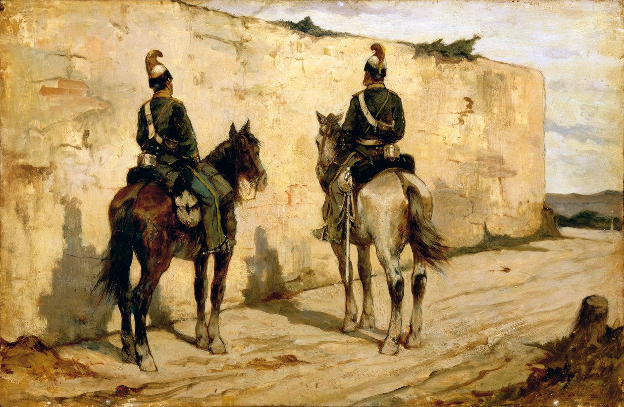 Włochy, Biella, obraz Lekkich Kawalerzystów autorstwa Giovanni Fattori