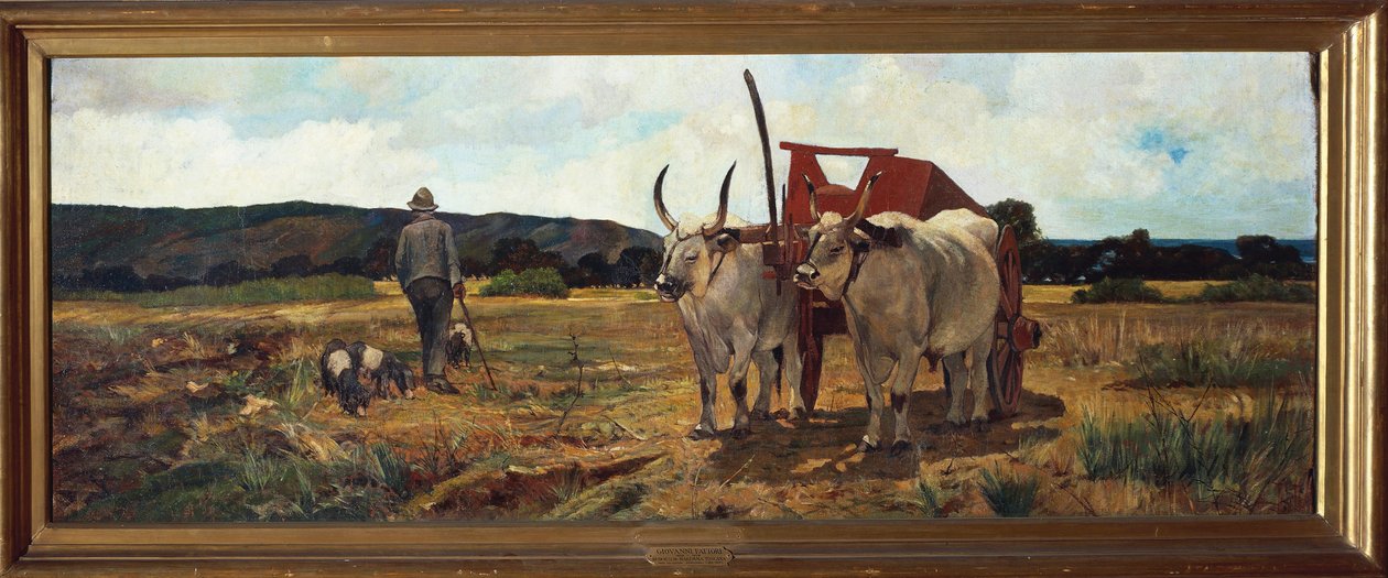 Włochy, Florencja, Toskańska Maremma, ok. 1894 r. autorstwa Giovanni Fattori