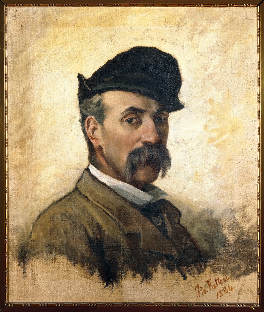 Włochy, Florencja, Autoportret w wieku 59 autorstwa Giovanni Fattori