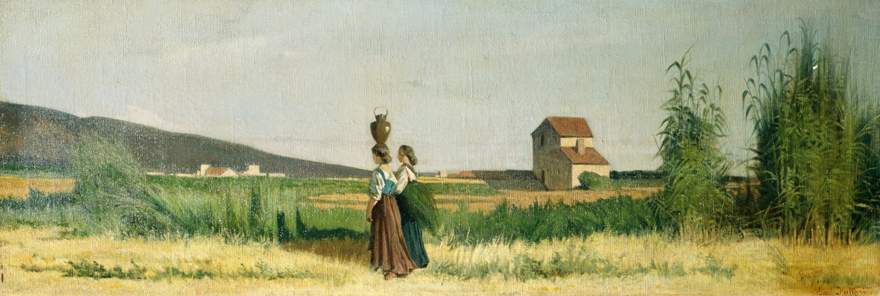 Wózek wodny Livorno autorstwa Giovanni Fattori