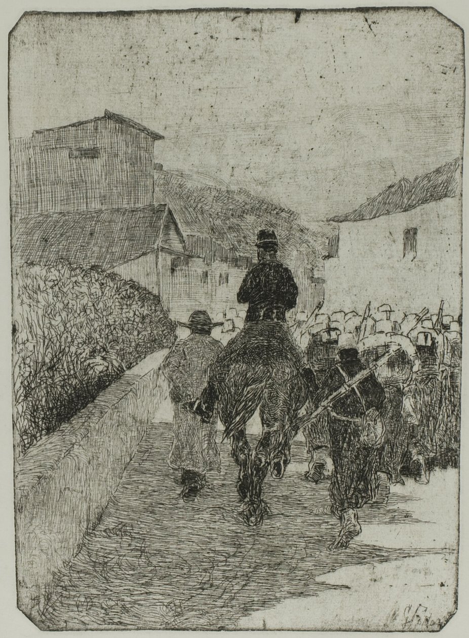 Promenada Wojskowa autorstwa Giovanni Fattori