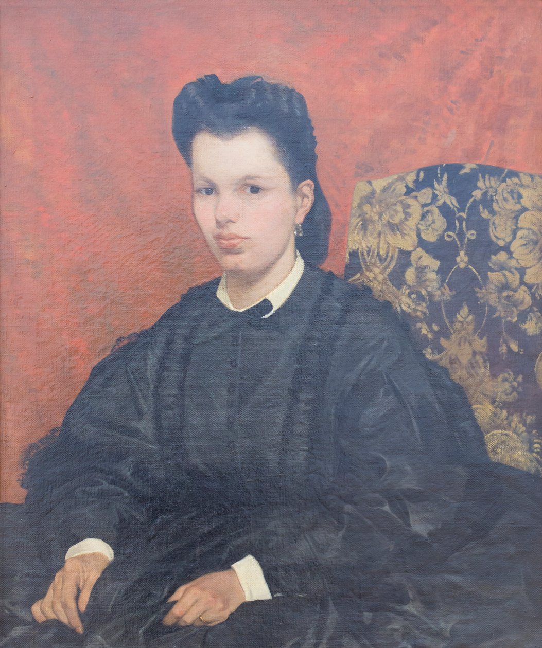 Portret pierwszej żony, ok. 1865, Giovanni Fattori (malarstwo) autorstwa Giovanni Fattori