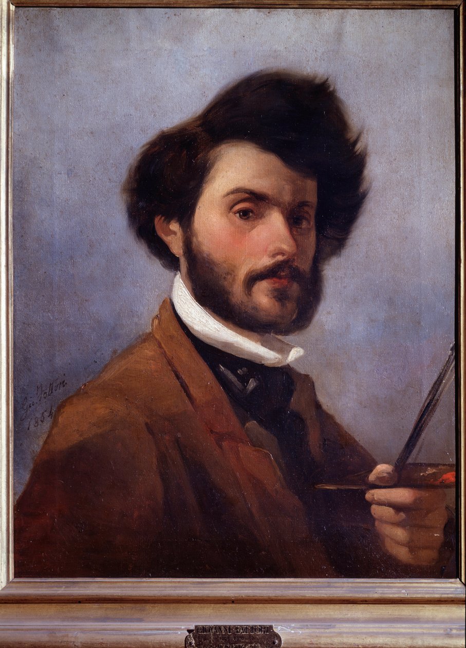 Autoportret w wieku 29 lat (Malarstwo autorstwa Giovanni Fattori