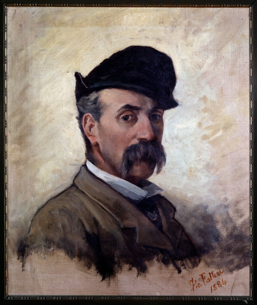 Autoportret w wieku 59 lat (Malarstwo autorstwa Giovanni Fattori