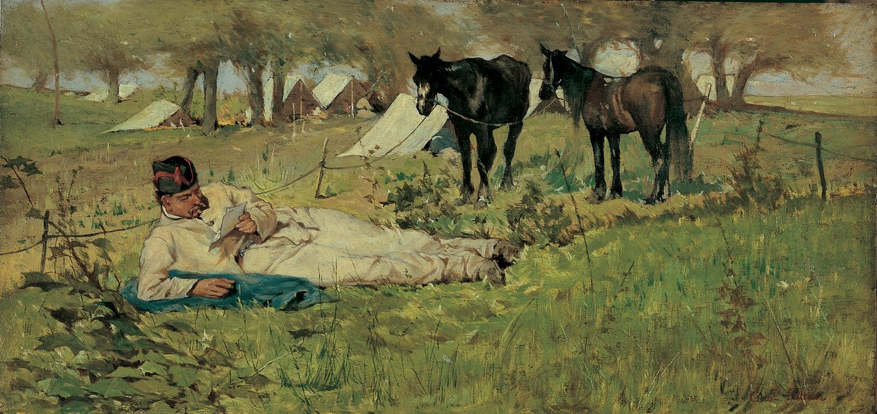 List na pole autorstwa Giovanni Fattori