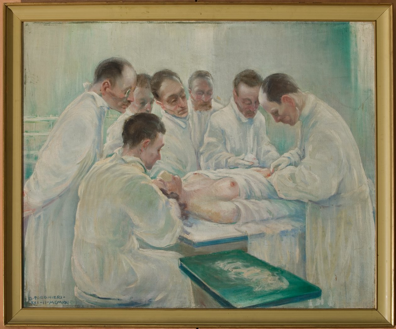 Chirurgia (olej na płótnie) autorstwa Giovanni Forghieri