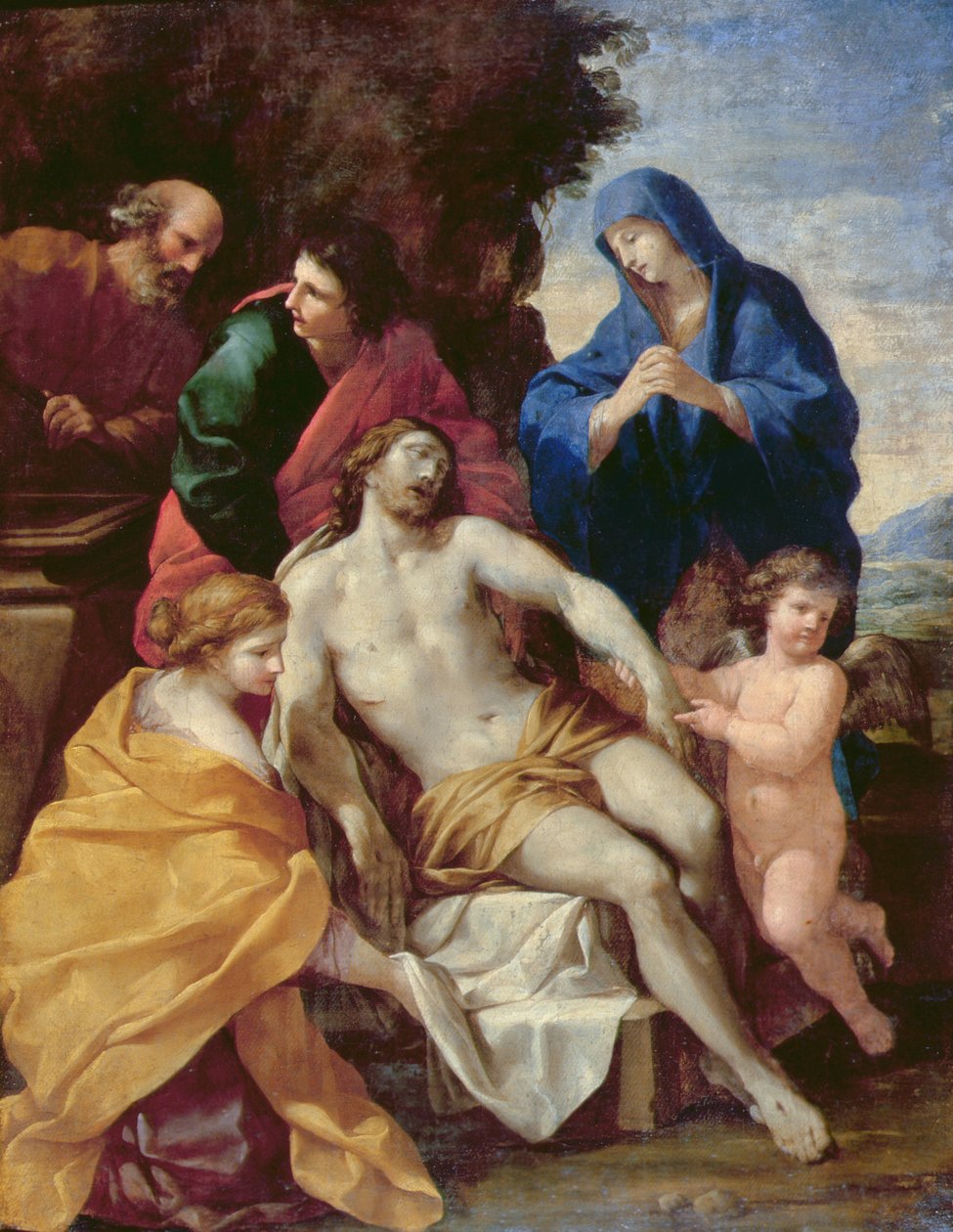 Entombent, ok. 1638 r. (olej na płótnie) autorstwa Giovanni Francesco (1610 62) Romanelli