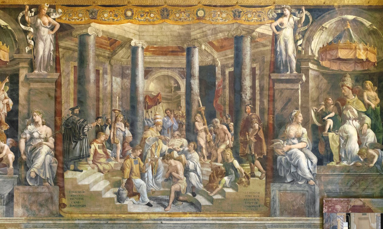 Chrzest Konstantyna autorstwa Giovanni Francesco (c.1488 1528) Penni