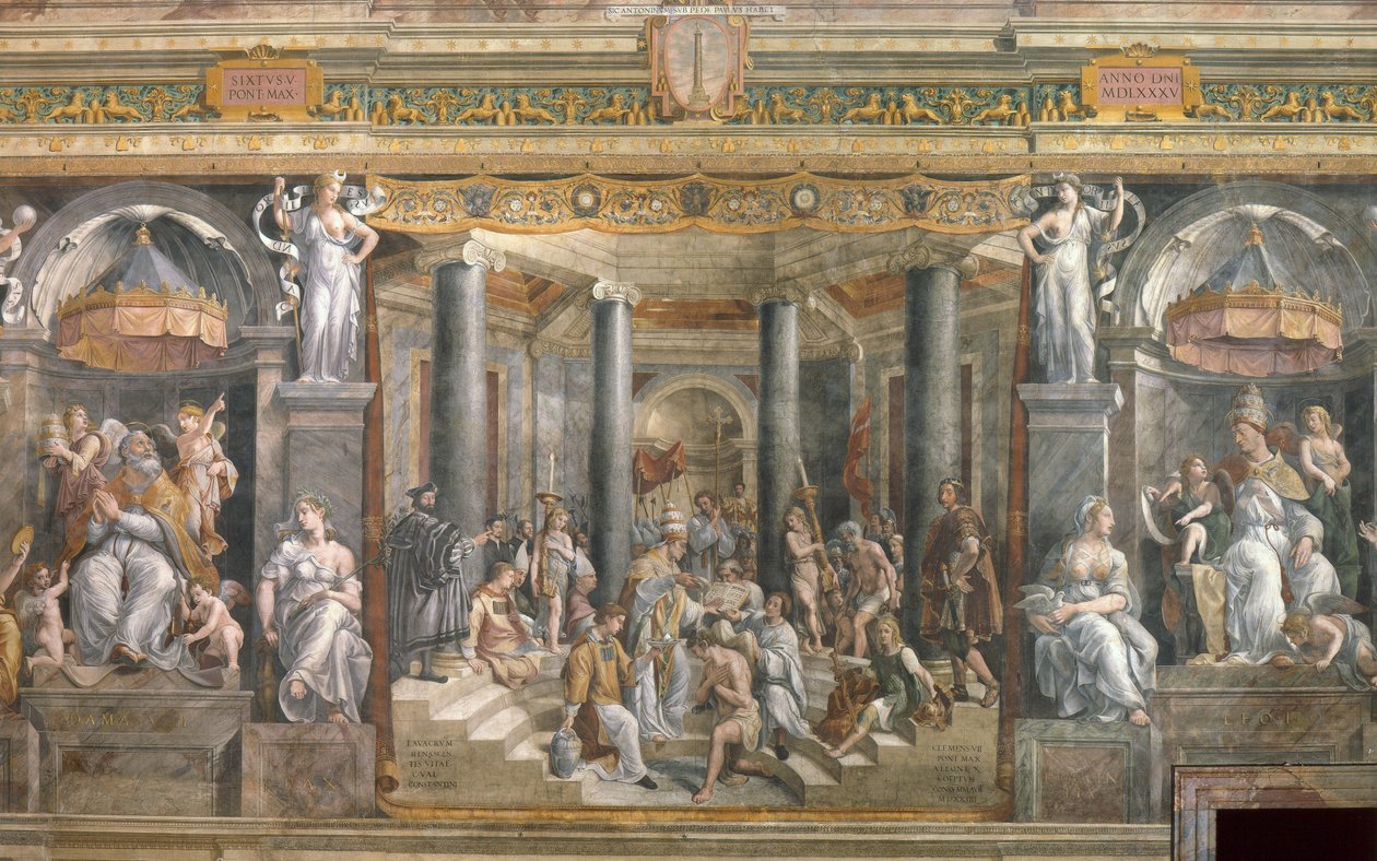 Chrzest Konstantyna autorstwa Giovanni Francesco (c.1488 1528) Penni