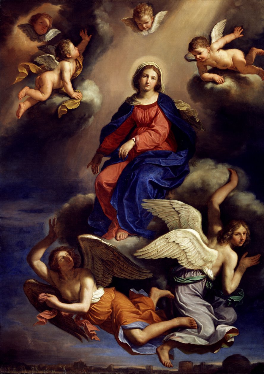 Wniebowzięcie NMP, 1650 autorstwa Giovanni Francesco Barbieri
