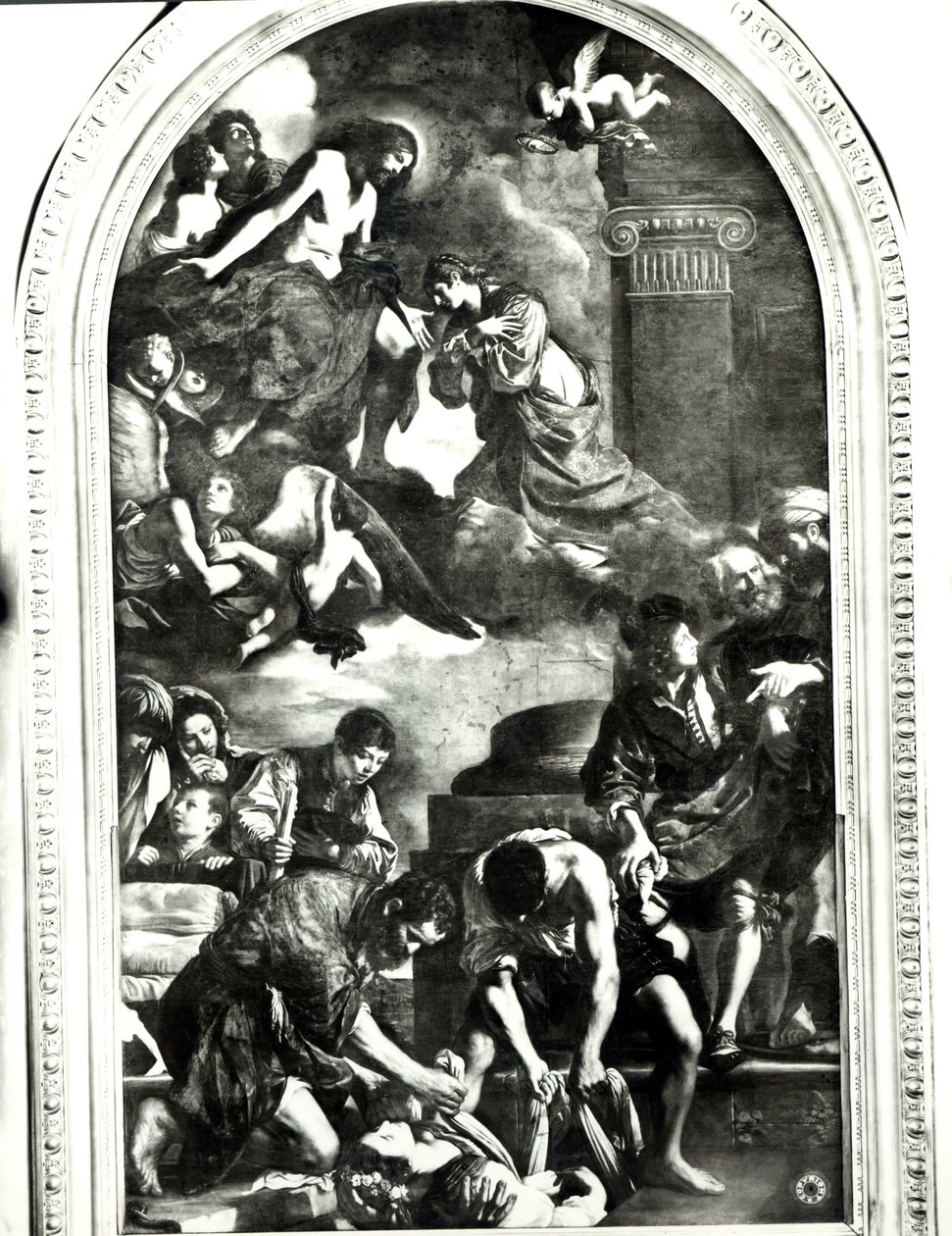 Pogrzeb św. Petronilli autorstwa Giovanni Francesco Barbieri