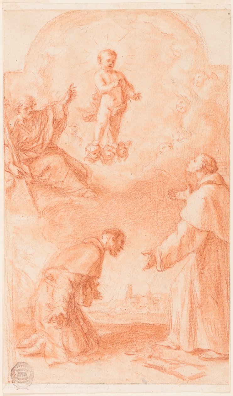 Projekt malarstwa ołtarzowego autorstwa Giovanni Francesco Barbieri