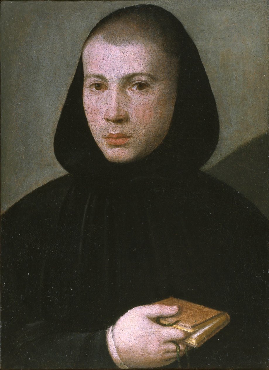 Portret młodego mnicha benedyktyńskiego, pierwsza połowa XVI w. autorstwa Giovanni Francesco Caroto
