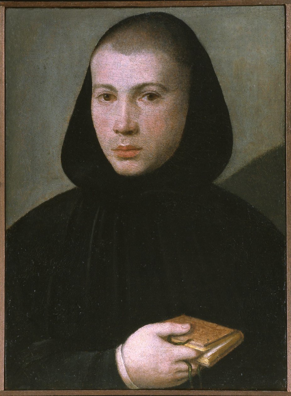 Portret młodego mnicha benedyktyńskiego, pierwsza połowa XVI w. autorstwa Giovanni Francesco Caroto