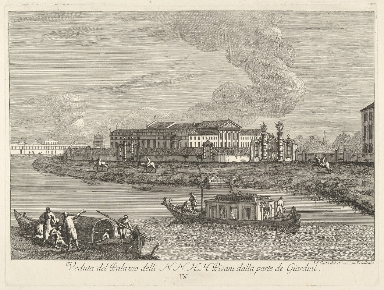 Widok Willi Pisani, 1730-72. autorstwa Giovanni Francesco Costa