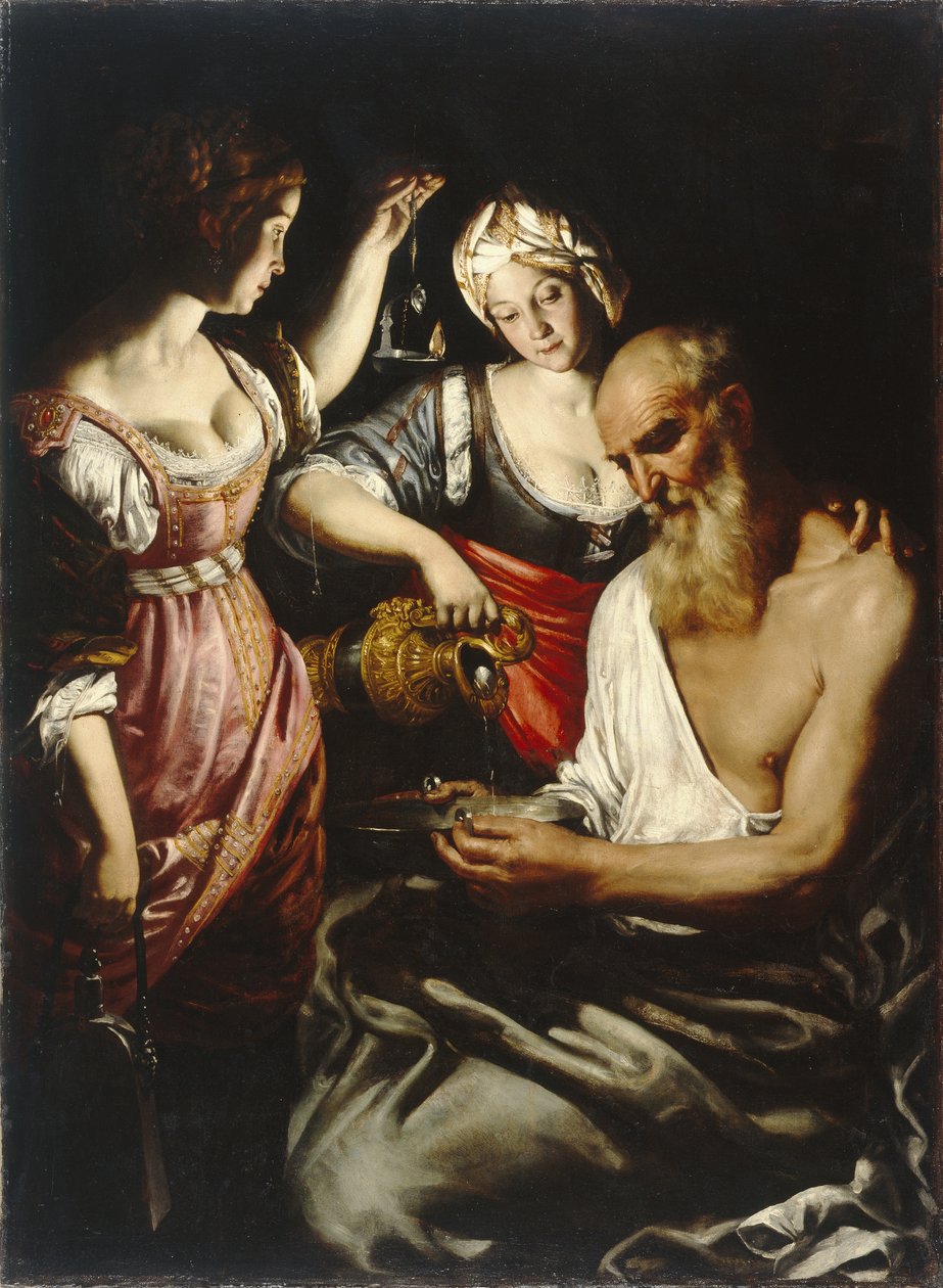 Lot i jego córki autorstwa Giovanni Francesco Guerrieri