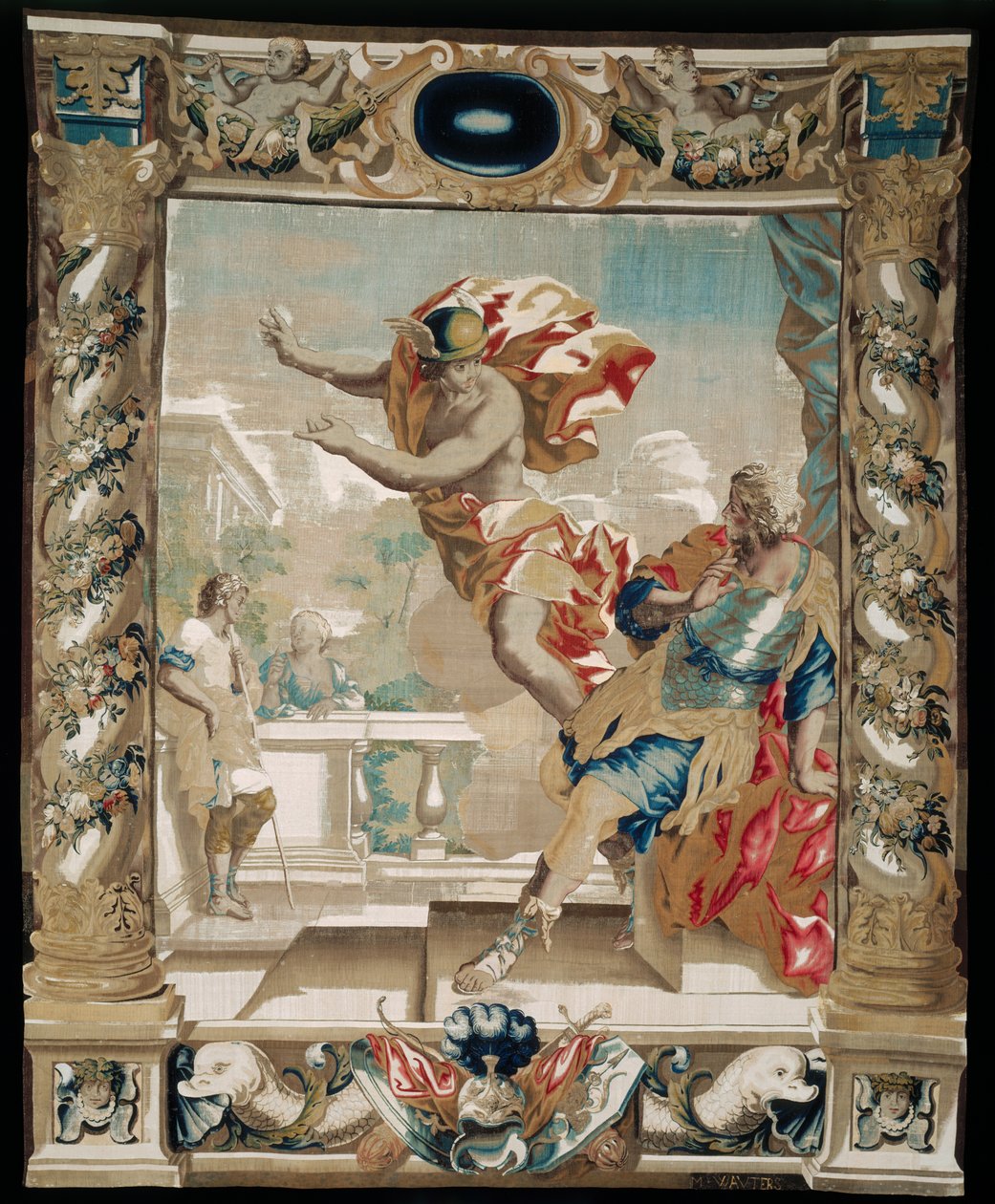 Merkury każe Eneaszowi opuścić Kartaginę, 1679 autorstwa Giovanni Francesco Romanelli