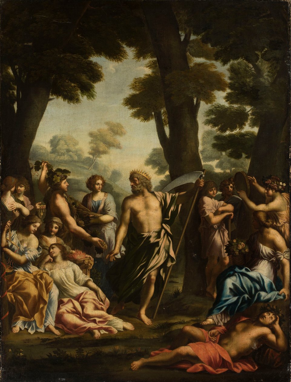 Saturn i Muzy autorstwa Giovanni Francesco Romanelli