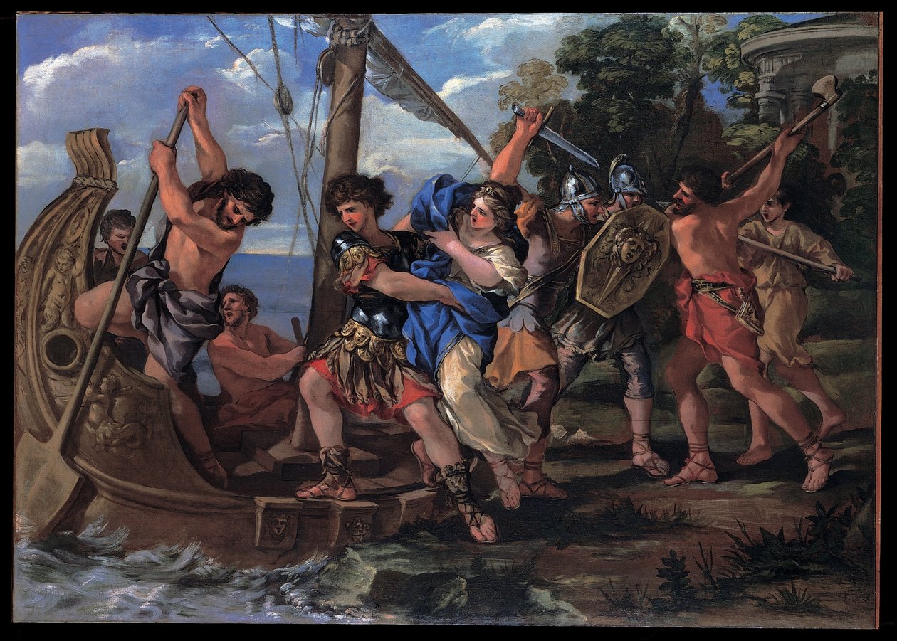 Porwanie Eleny autorstwa Giovanni Francesco Romanelli